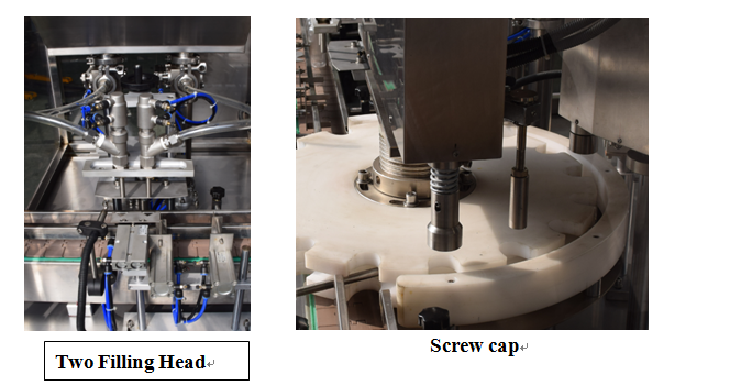 KPGX-1 stroop bottel vloeistof vul- en dekmasjien vir dwelms