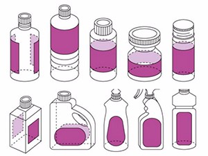 Outomatiese etiketteringsmasjien voor en agter