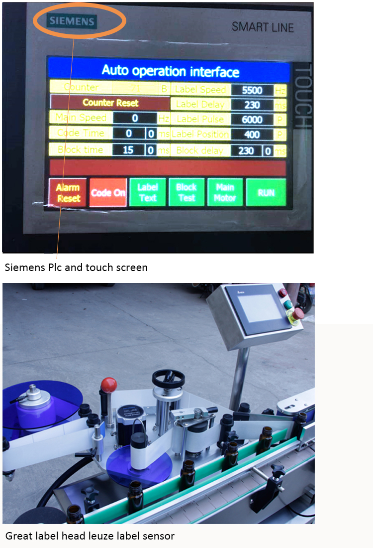 Outomatiese ronde bottelverpakking-etiket